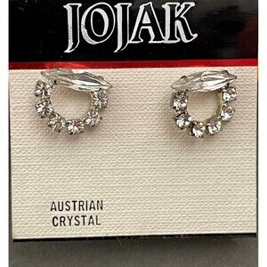 Jojak Austrian Crystal Women's Fashion Post Earrings NWOT